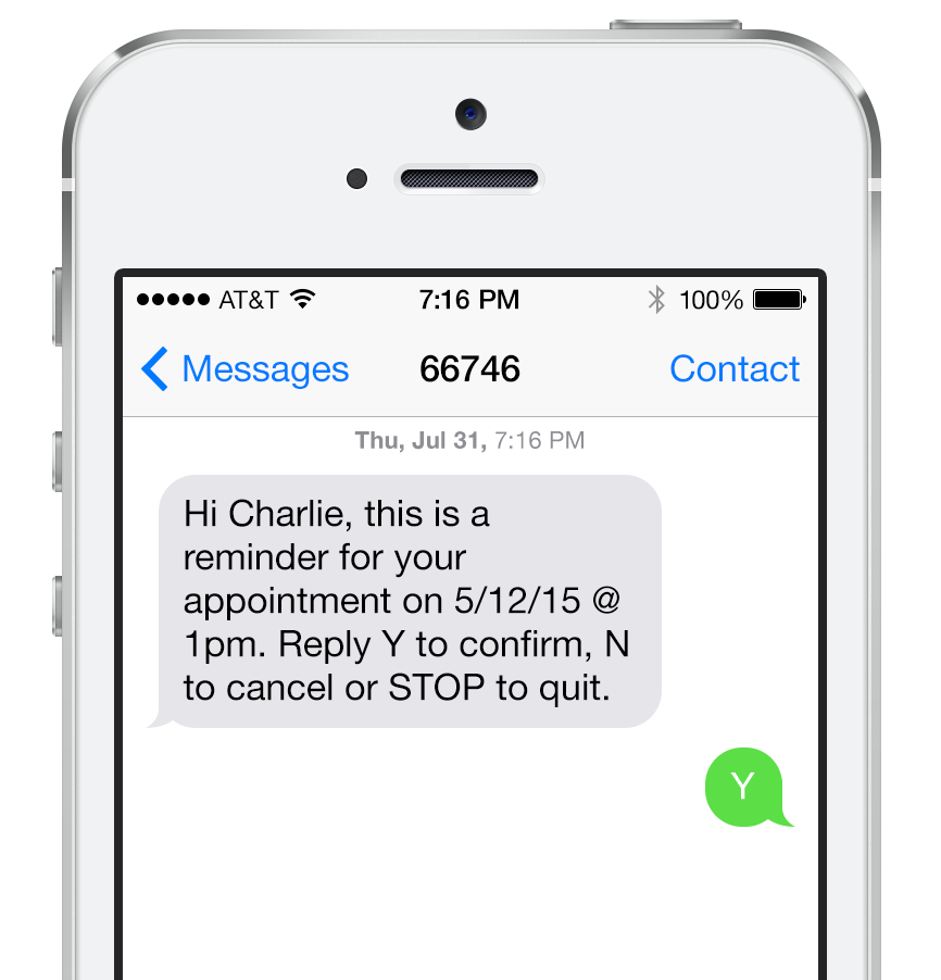 Appointment Reminder Unlimited Text/SMS Call Email Reminders